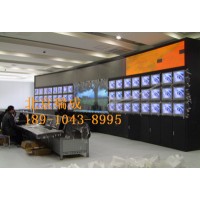 監控室電視墻加工無縫拼接電視墻電視臺大屏電視墻案操作臺電視墻