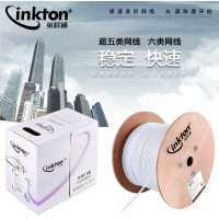INKTON英科通超五類無氧銅非屏蔽雙絞線網線