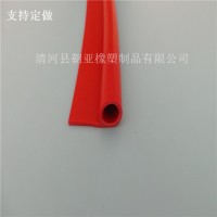 紅色硅膠P型密實耐高溫密封條